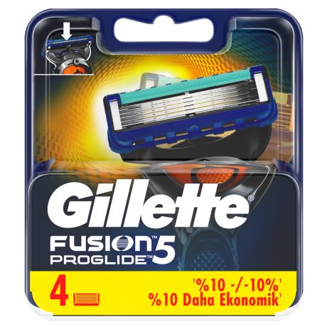 یدک تیغ ژیلت مدل FUSION 5 PROGLIDE تعداد 4 عددی