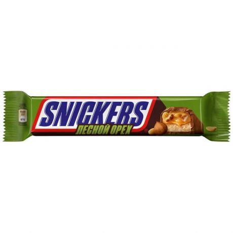 شکلات مغزدار فندق و بادام زمینی اسنیکرز Snickers حجم 81 گرم