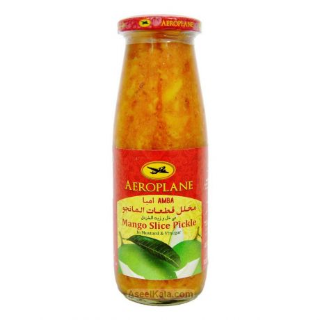 ترشی انبه در سرکه و روغن خردل طیاره 450 گرم