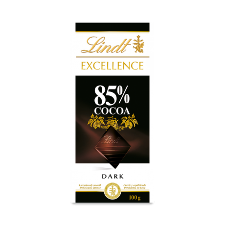 شکلات تلخ تخته ای لینت 85 درصد مدل DARK مقدار 100 گرم