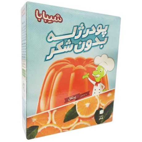 پودر ژله بدون شکر شیبابا با طعم پرتقال 30 گرم