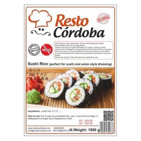 برنج سوشی ژاپنی Resto وزن 1 کیلو گرم