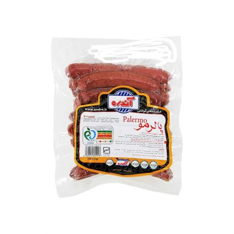 سوسیس پالرمو 90 درصد مخلوط گوشت قرمز و مرغ آندره 300 گرم