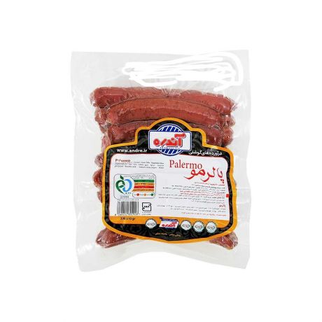 سوسیس پالرمو 90 درصد مخلوط گوشت قرمز و مرغ آندره 300 گرم