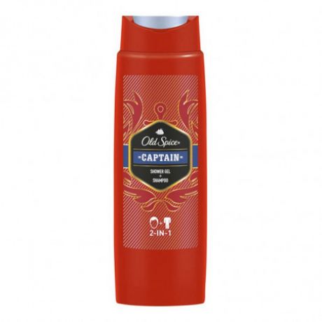 شامپو سر و بدن Old Spice الد اسپایس مدل CAPTAIN حجم 400 میلی لیتر