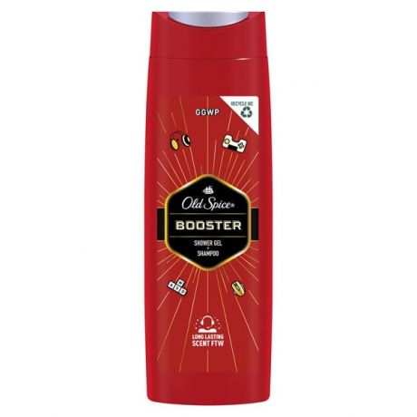 شامپو سر و بدن Old Spice الد اسپایس مدل BOOSTER حجم 400 میلی لیتر