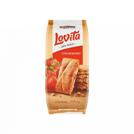 کوکی کیک توت فرنگی لاویتا Lovita لاویتا روشن 168 گرم