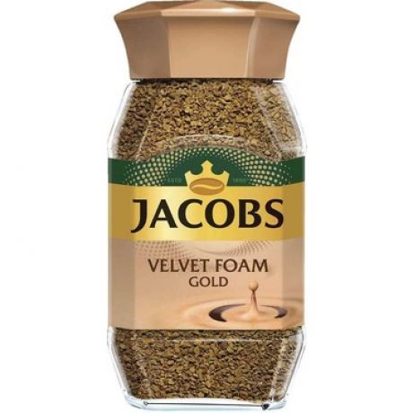 قهوه فوری JACOBS جاکوبز مدل VELVET FOAM GOLD حجم 100 گرم