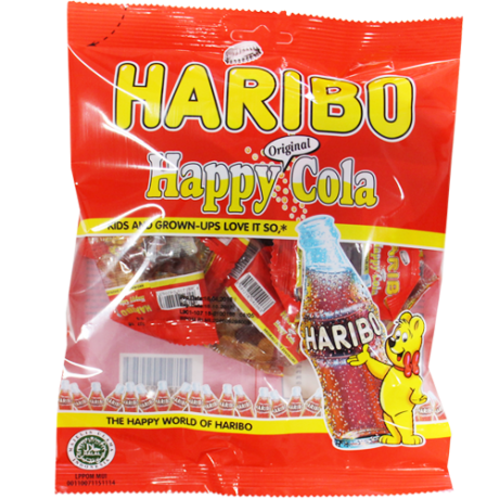 پاستیل مینی Haribo هاریبو مدل Happy Cola هپی کولا 20 گرم