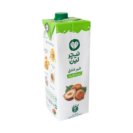 شیر فندق بدون قند نیچر لین 1 لیتری 