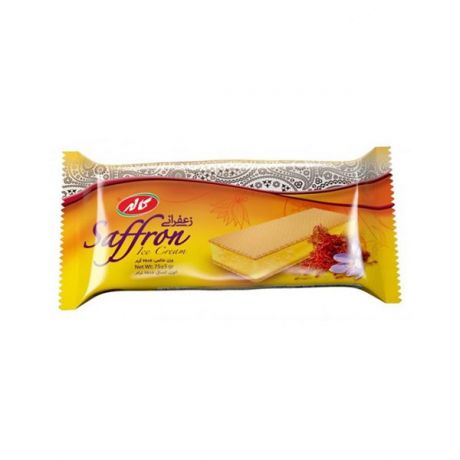 بستنی زعفرانی کاله مدل ساندویچی 75 گرم