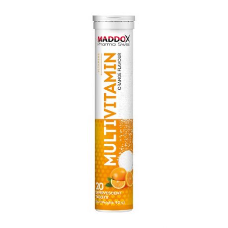 مولتی ویتامین MADDOX با طعم پرتقال 20 عددی