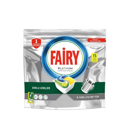 قرص ماشین ظرفشویی Fairy مدل پلاتینیوم بسته 15 عددی