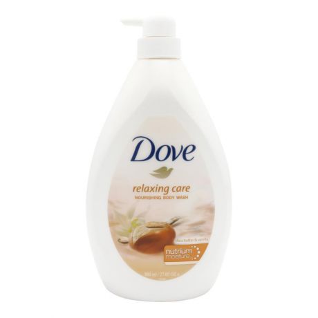 شامپو بدن Dove داو مدل relaxing care با رایحه شی باتر و وانیل 800 میلی لیتر