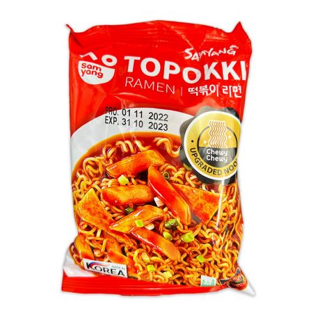 نودل کره ای Samyang سامیانگ مدل Topokki Ramen حجم 80 گرم