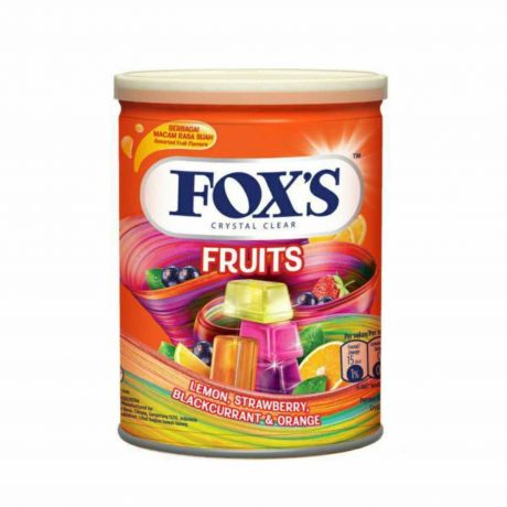 آبنبات قوطی فاکس FOXS با طعم میوه های مختلف 180 گرم