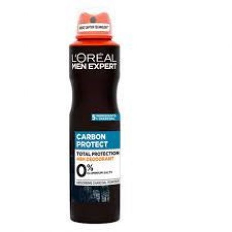 اسپری ضد تعریق مردانه Loreal لورآل مدل Crbon Protect حجم 250 میلی لیتر