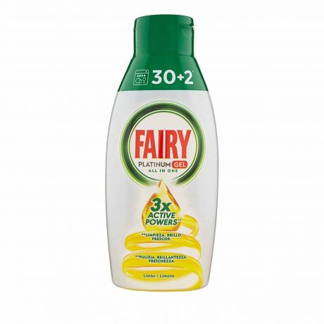 ژل ماشین ظرفشویی Fairy فیری مدل پلاتینیوم رایحه لیمویی 840 میلی لیتر