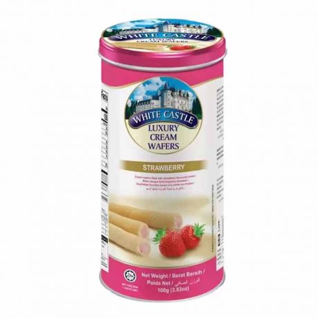 ویفر کرم توت فرنگی White Castle وایت کاسل 100 گرم