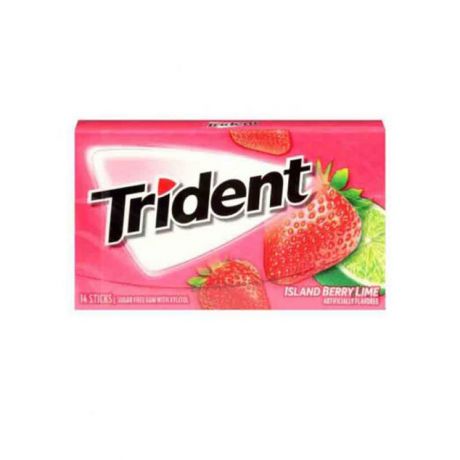 آدامس لیمو توت فرنگی Trident تریدنت بدون شکر 14 عددی