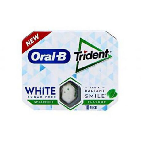 آدامس سفید کننده دندان اورال بی تریدنت با طعم نعنا سبز بسته 10 عددی
