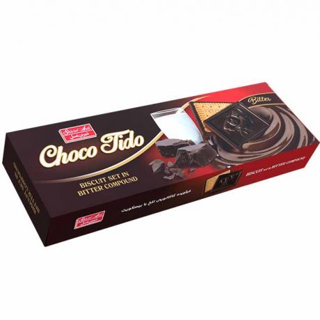 چوکو بیسکویت تلخ تیدو شیرین عسل 144 گرم