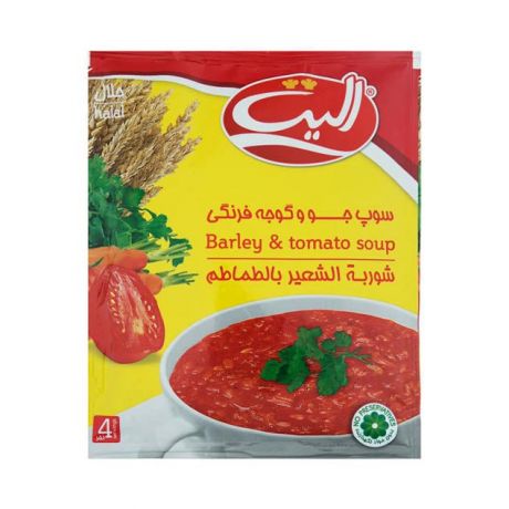 سوپ جو و گوجه فرنگی الیت 65 گرمی
