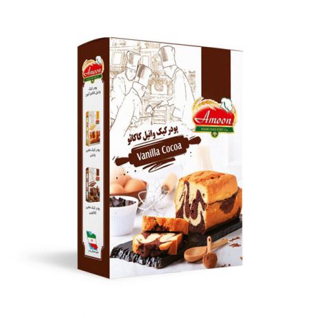 پودر کیک وانیل کاکائو آمون 500 گرم