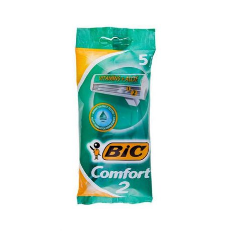 خودتراش 2 لبه کامفورت 2 بیک ( Bic ) بسته 5 عددی