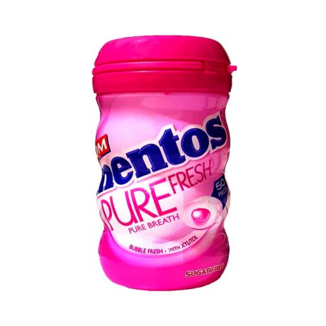 آدامس بشکه ای منتوس mentos مدل Pure Fresh با طعم بابل بسته 50 عددی 100 گرم