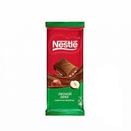 شکلات تخته ای دیکوریشن نستله با طعم شیری شکلات فندقی 82 گرمی