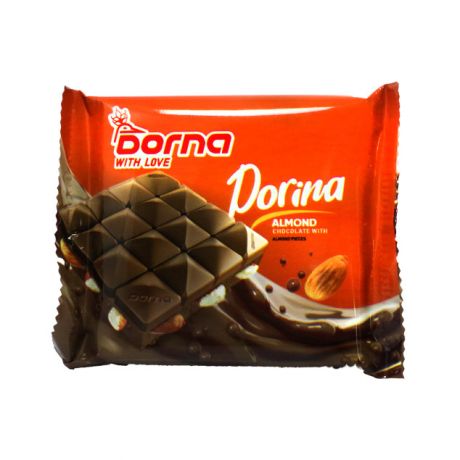 شکلات کاکائویی ساده با مغز بادام درینا درنا 60 گرم