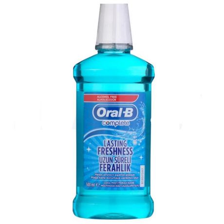 دهانشویه بدون الکل اورال بی Oral B مدل Complete حجم 500 میلی لیتر