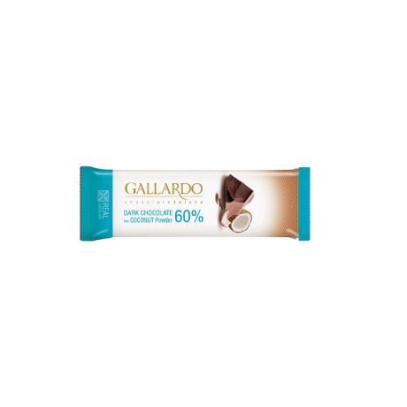 شکلات تلخ گالاردو فرمند با طعم نارگیل 60 درصد 23 گرم