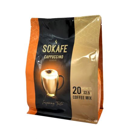 قهوه فوری کاپوچینو کلاسیک سوکافه بسته 20 عددی