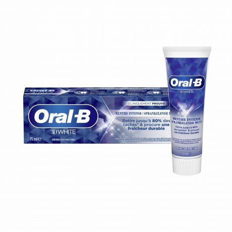 خمیر دندان اورال بی Oral B مدل 3D White حجم 75 میل