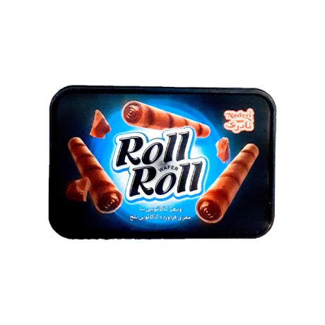 ویفر کاکائویی با مغز کاکائویی تلخ نادری 250 گرم