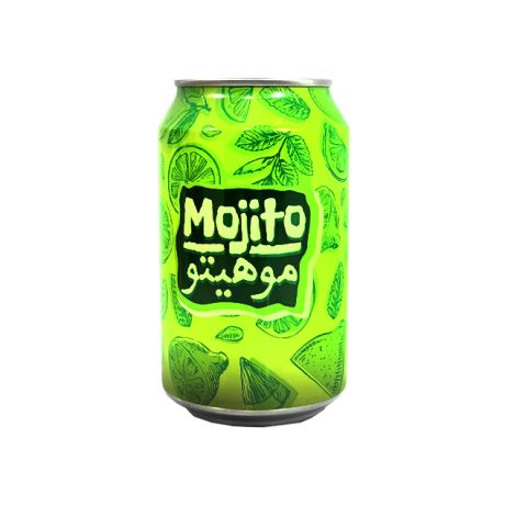نوشیدنی قوطی موهیتو گازدار بهنوش 330 میلی لیتر