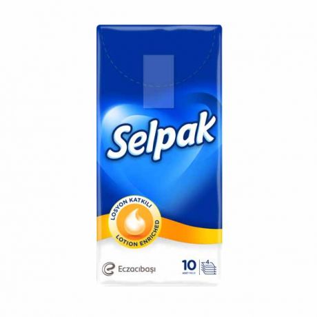 دستمال جیبی معطر سلپک Selpak بسته 10 برگ