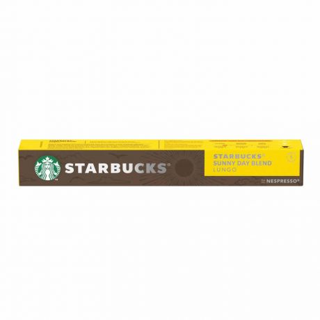 کپسول قهوه نسپرسو استارباکس Starbucks مدل Sunny Day Blend Lungo تعداد کپسول 10 عددی