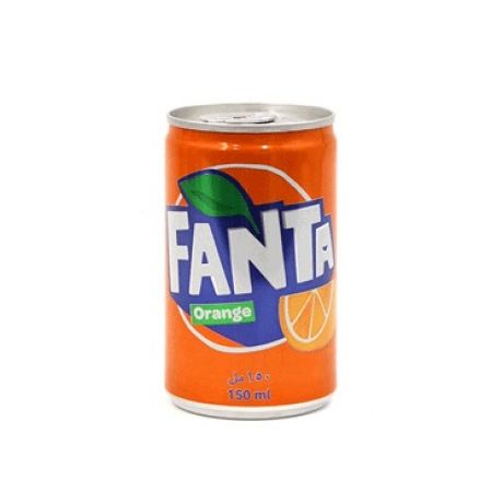 نوشابه قوطی پرتقالی فانتا (Fanta) 150 میل