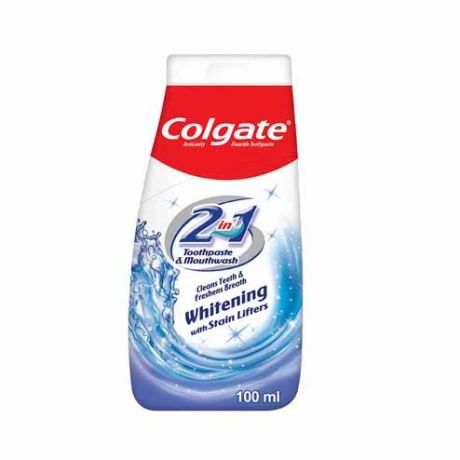 خمیر دندان و دهانشویه 2 در 1 کلگیت Colgate مدل Whitening حجم 100 میل