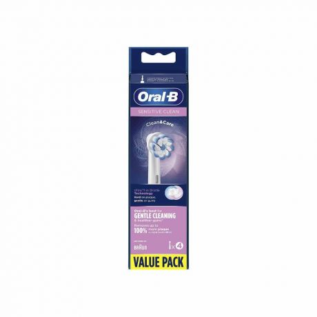 سری یدک مسواک برقی اورال بی Oral B مدل Sensitive Clean بسته 4 عددی