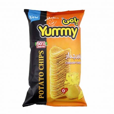 چیپس همسان پنیر چدار یامی 50 گرم