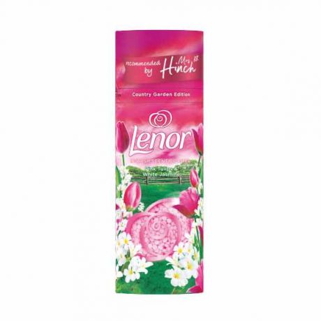 خوشبو کننده لباس لنور Lenor با رایحه Pink Tulips & White Jasmine حجم 176 گرم