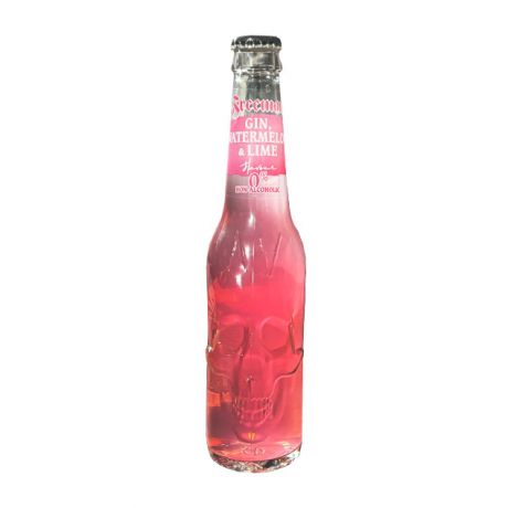 نوشیدنی بدون الکل شیشه ای فریمان Freeman مدل Gin Watermelon Lime حجم 330 میلی لیتر