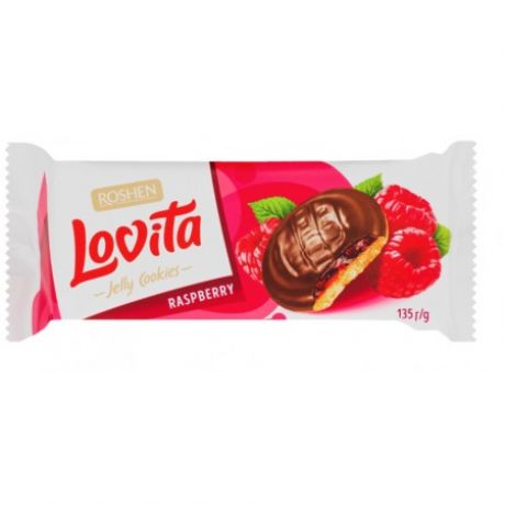 ژله کوکی لاویتا روشن Roshen با طعم تمشک 135 گرم