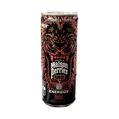 نوشیدنی انرژی زا Maison Perrier مدل Peach حجم 250 میل