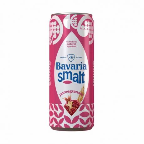 آبجو بدون الکل با طعم انار باواریا Bavaria Smalt حجم 330 میل