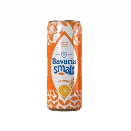 آبجو بدون الکل طعم پرتقالی باواریا Bavaria Smalt حجم 330 میل